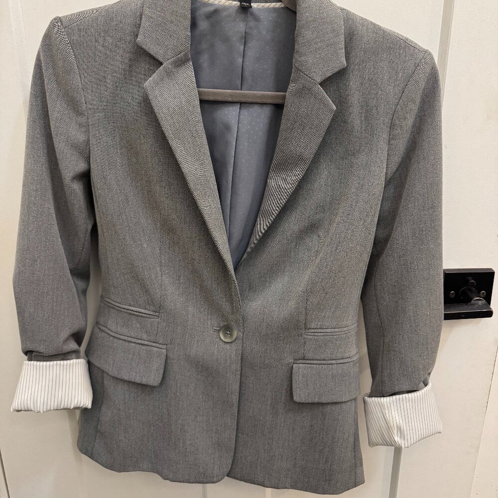 Express one-button light gray blazer - Size 2